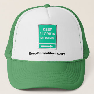 Keep Florida Moving hat - green & white