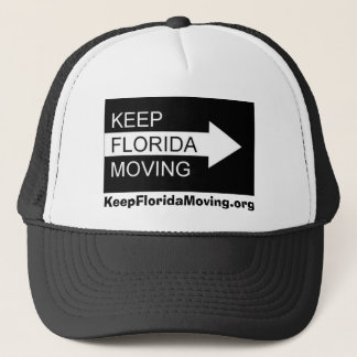 Keep Florida Moving hat in black & white