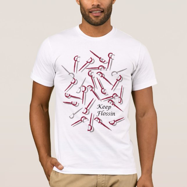 Keep Flossin by Matt Landon T-Shirt (Front)