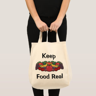Keep Food Real Tote Bag