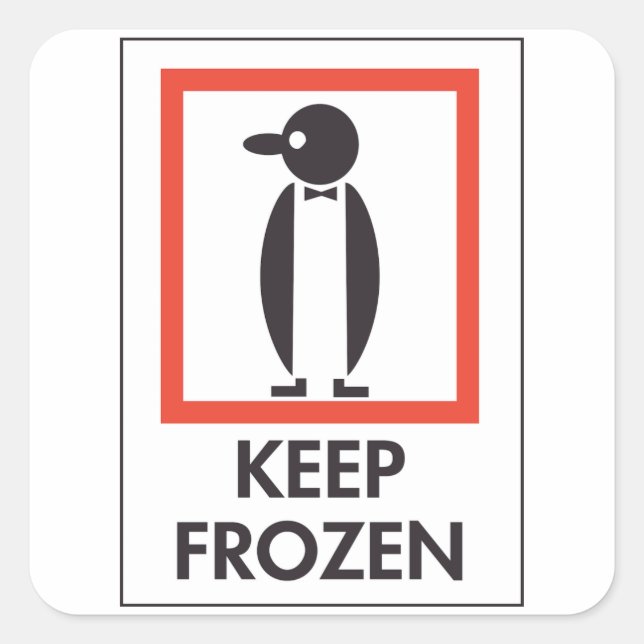 Keep Frozen Stickers (Front)