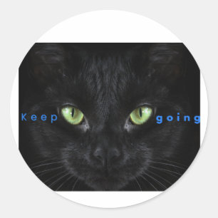 Keep going classic round sticker