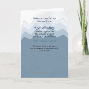 Keep Going — Encouragement Greeting Card