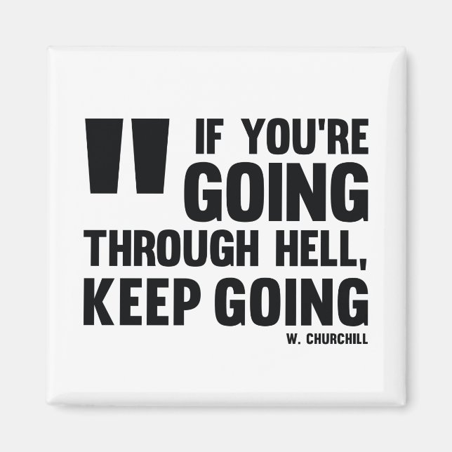 Keep going! - Inspirational magnet (Front)