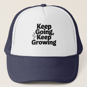 Keep Going Keep Growing Cap – Motivational Mindset