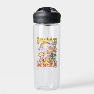 Keep Going, Keep Growing – Mushrooms & Flowers Water Bottle