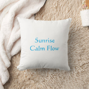 Keep Going Minimalist Teal Script Cushion
