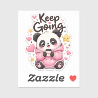 Keep Going – Motivational Panda Sticker
