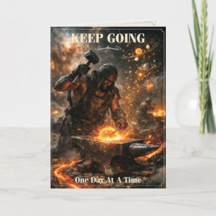 Keep Going One Day At A Time Motivational Card