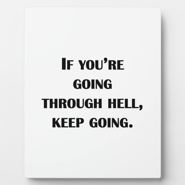 Keep Going Plaque (Front)