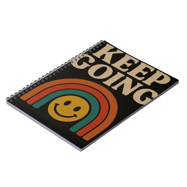 Keep Going: Positivity in Every Step Notebook (Left Side)