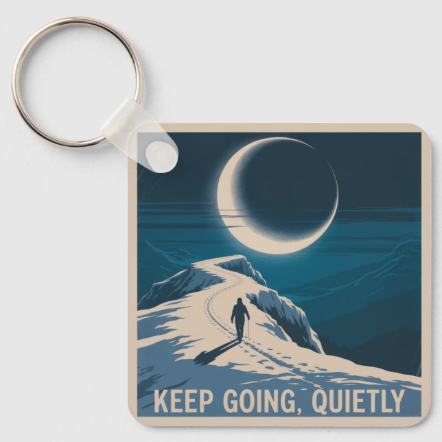 Keep Going, Quietly Key Ring (Front)