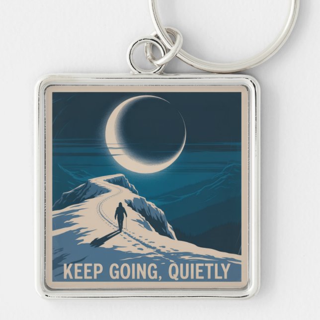 Keep Going, Quietly Key Ring (Front)