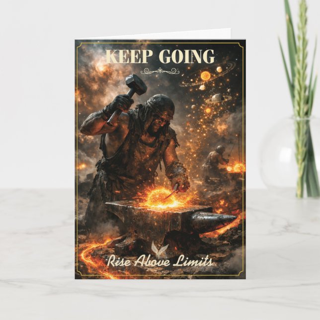 Keep Going – Rise Above Limits Card (Front)