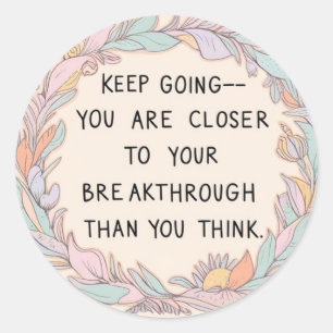 Keep Going Stickers