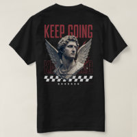 Keep Going Winged Statue Motivation Design