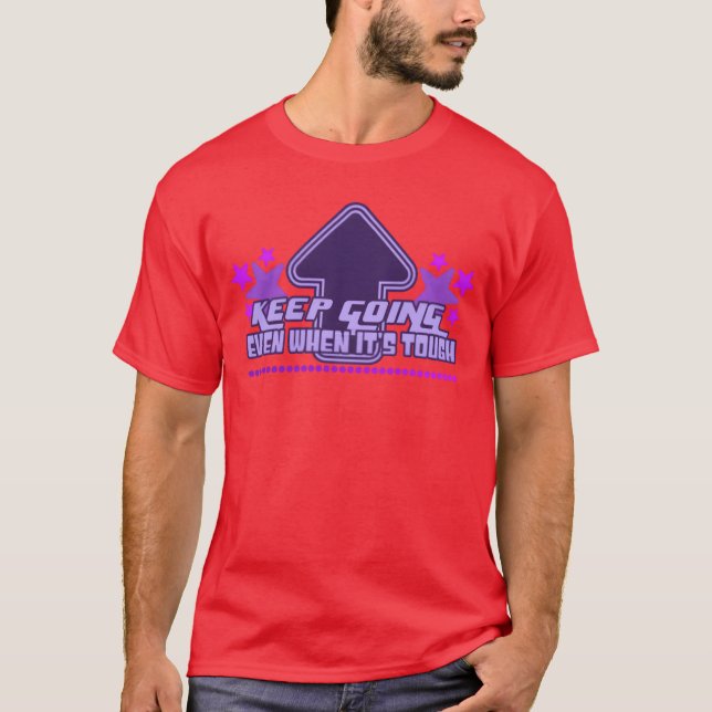 Keep Going Y2K Aesthetic Inspirational Quote 90s f T-Shirt (Front)