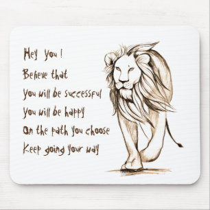 Keep going your way mouse mat