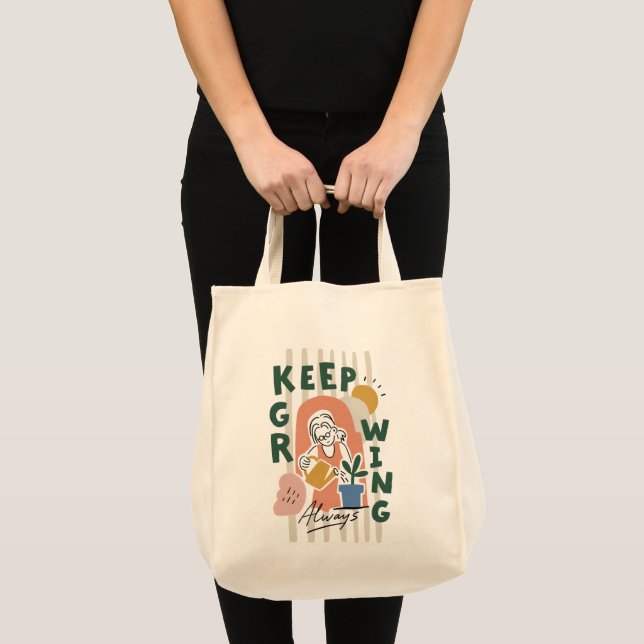 Keep Growing Garden Tote Bag (Front (Product))