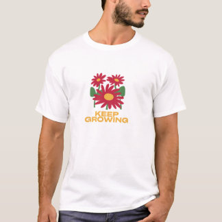 Keep Growing Inspirational Floral T-Shirt | Positi