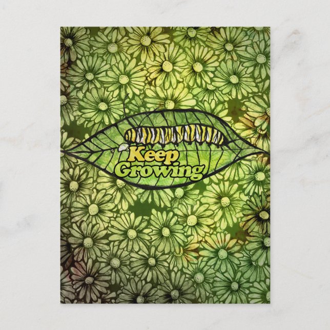 Keep Growing Monarch Caterpillar                   Postcard (Front)