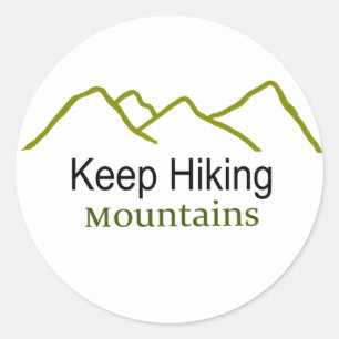 Keep Hiking Mountains Simplistic Sticker