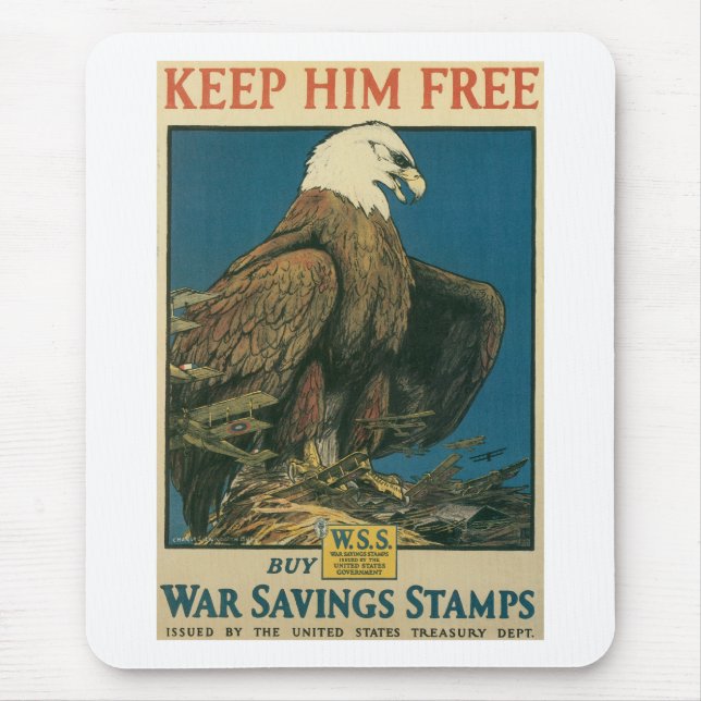 Keep Him Free Mouse Mat (Front)