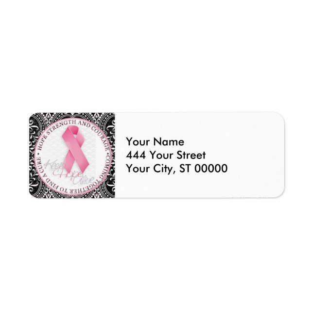 keep hope alive pink ribbon breast cancer (Front)