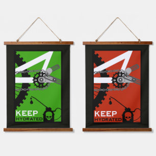 Keep Hydrated Bike Hanging Tapestry