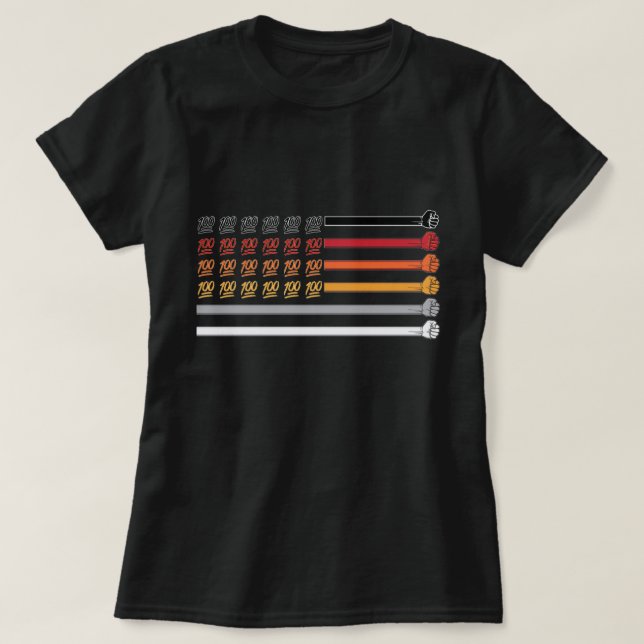 Keep It 100 Flag T-Shirt (Design Front)