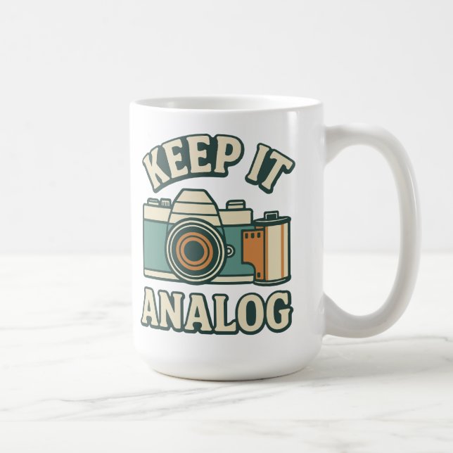 Keep it analogue coffee mug (Right)