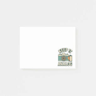 Keep it analogue post-it notes