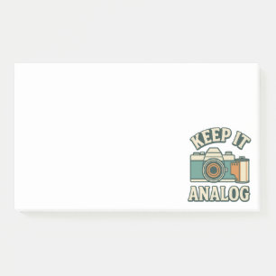 Keep it analogue post-it notes