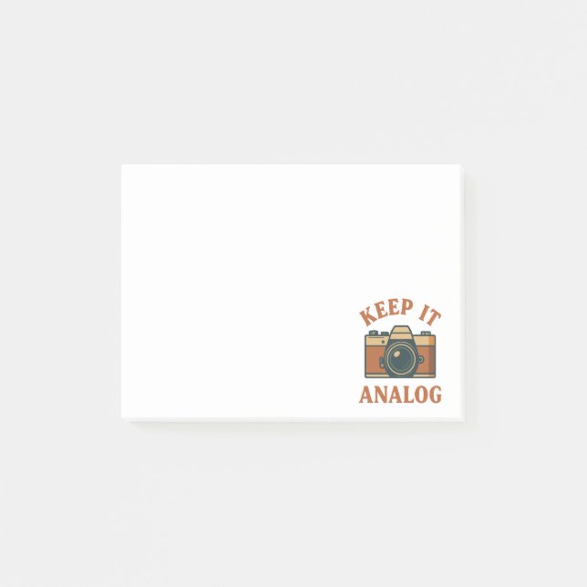 Keep it analogue post-it notes (Front)