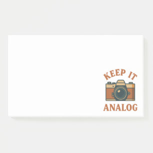 Keep it analogue post-it notes