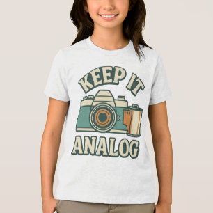 Keep it analogue Tri-Blend shirt