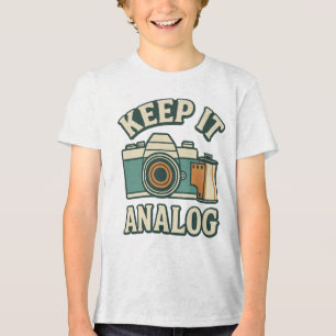 Keep it analogue Tri-Blend shirt
