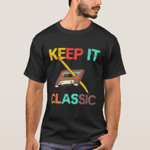 Keep It Classic 80s 90s Retro Vintage Pencil Casse T-Shirt