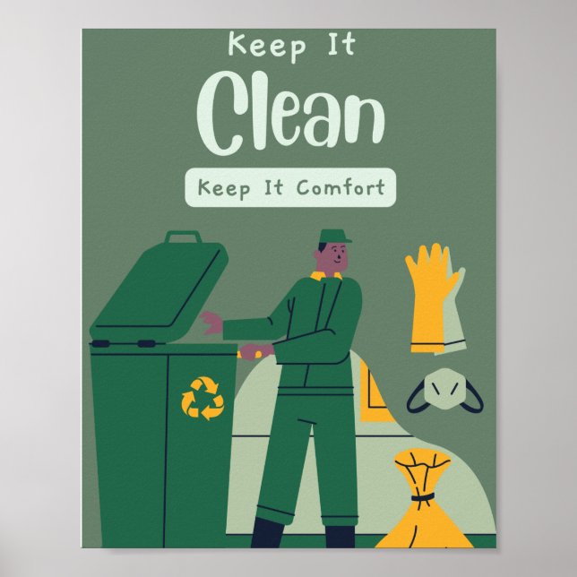  Keep It Clean Keep It Comfort Poster (Front)