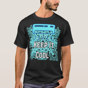 Keep It Cool Aesthetic Typography Design Chill V T-Shirt