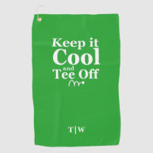 Keep It Cool And Tee Off  Initials