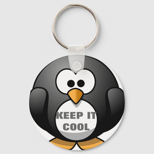 KEEP IT COOL PENGUIN - CUTE PENGUIN KEY RING (Front)