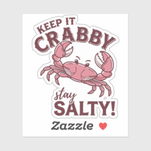 Keep It Crabby Stay Salty Shirt Funny Crab Summer