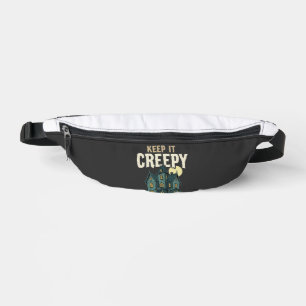 Keep It Creepy Haunted House Halloween Design_1 Bum Bags