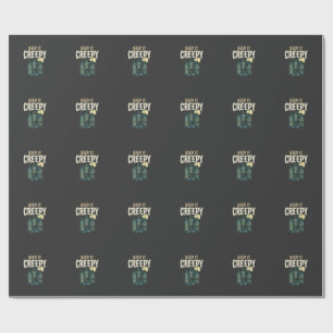 Keep It Creepy Haunted House Halloween Design_1 Wrapping Paper