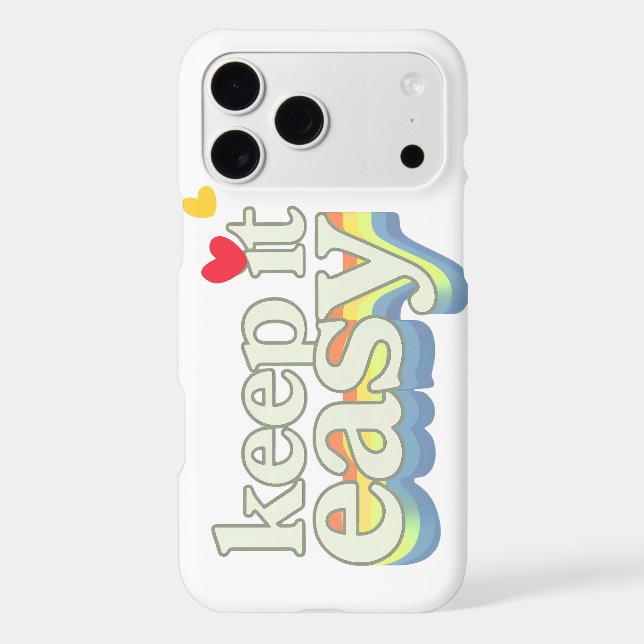 Keep It Easy Retro Pride Typography Design (Back)