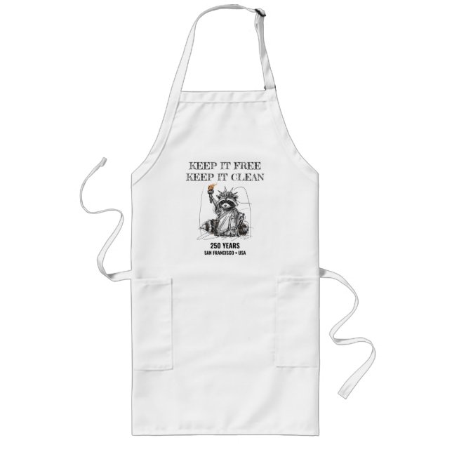 Keep It Free, Keep It Clean—250th Tribute Long Apron (Front)