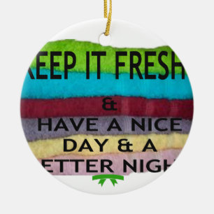 keep it freesh ceramic tree decoration