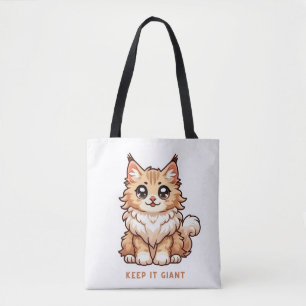 Keep it Giant kitten on Tote Bag