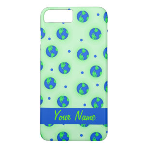 Keep It Green Save Earth Globe Pattern Art iPhone 8 Plus/7 Plus Case